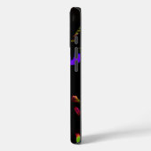 Neon zwarte kat met gloeiende ogen Case-Mate iPhone case (Achterkant / Links)