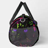 Neon zwarte kat met gloeiende ogen plunjezak (Rechts)