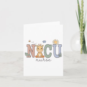 Neonatale intensive care unit NICU Nurse Giraffe N Kaart