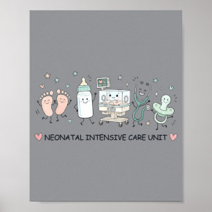 Neonatale Intensive Care Unit Nicu Verpleegster Ve Poster