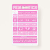 Neonatale kinderbadge-boeddkaart voor verpleegkund badge (Achterkant)