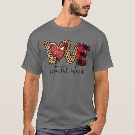 Neonatale NICU Verpleegbare Valentijnsdag LOVE Bab T-shirt (Voorkant)