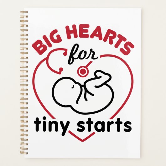 Neonatale NICU Zuurgrote harten voor kleine kunstw Planner (Voorkant)