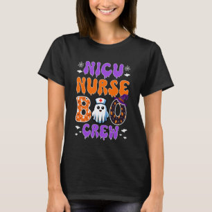 Neonatale verpleegkunde Nicu-verpleegster Boo Crew T-shirt