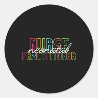 Neonatale verpleegkundige Afstuderen nieuwe verple Ronde Sticker