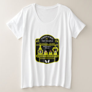 Neonatale verpleegkundige bedankt en ondersteuning grote maat t-shirt
