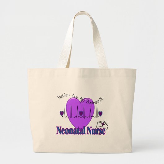 Neonatale zurencadeauideeën—unieke Design Grote Tote Bag (Voorkant)