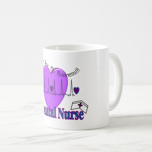 Neonatale zurencadeauideeën—unieke Design Koffiemok (Voorkant rechts)