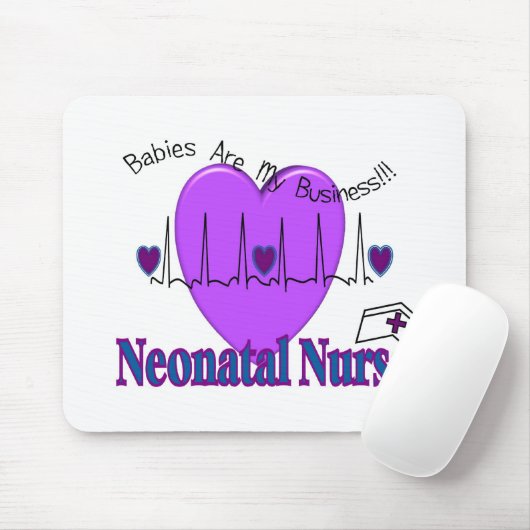 Neonatale zurencadeauideeën—unieke Design Muismat (Met muis)