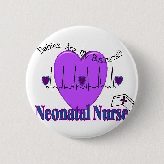 Neonatale zurencadeauideeën—unieke Design Ronde Button 5,7 Cm (Voorkant)