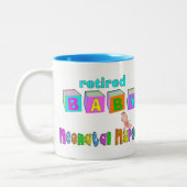 Neonatale zurigheidsgordels in ruste tweekleurige koffiemok (Links)