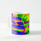 neonbakstenen mok (Voorkant links)