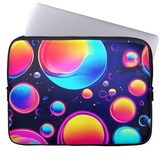 Neonbel Universum Laptop Sleeve (Voorkant)