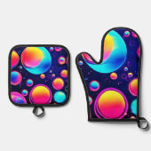 Neonbel Universum Ovenwant & Pannenlap Set (Voorkant)