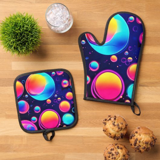 Neonbel Universum Ovenwant & Pannenlap Set (Top down)