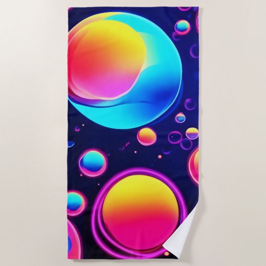 Neonbeluniversum Strandlaken (Voorkant)