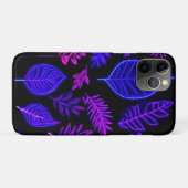 Neonbladeren in roze en paarse tinten Case-Mate iPhone case (Achterkant (horizontaal))
