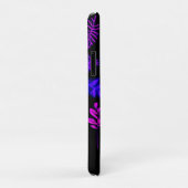 Neonbladeren in roze en paarse tinten Case-Mate iPhone case (Achterkant/rechts)