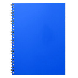 Neonblauw effen kleur minimalistisch notitieboek