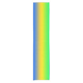 Neonblauw, geel, groene gradiënt, ombre. korte tafelloper (Voorkant)