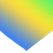 Neonblauw, geel, groene gradiënt, ombre. korte tafelloper (Hoek)