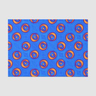 Neonblauw Oranje Rood Geel Tissuepapier