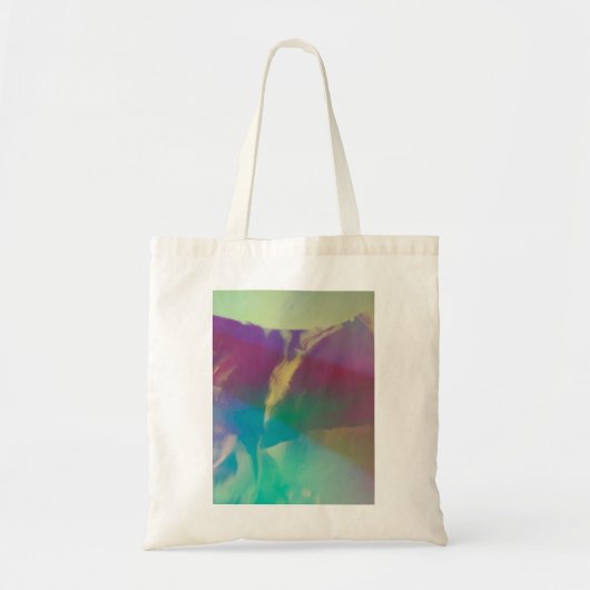 neonblauw roze groene syntholling Lichtlicht Tote Bag (Voorkant)