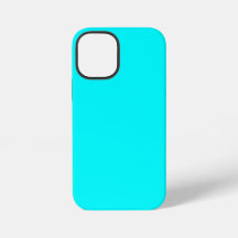Neonblauwe effen kleur | Klassiek