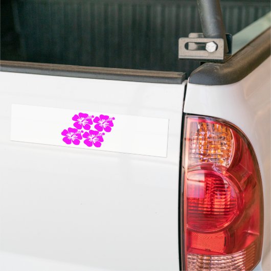 neonbloem hibiscus bumpersticker (Op Truck)