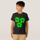 neonbloem hibiscus t-shirt (Voorkant volledig)