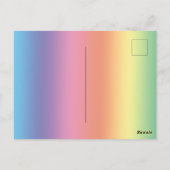 Neonbloemen, kleurrijk, bouquet, inktspits briefkaart (Achterkant)