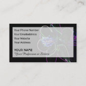 Neonbloemige romance voor tuinders en bloemisten visitekaartje (Achterkant)