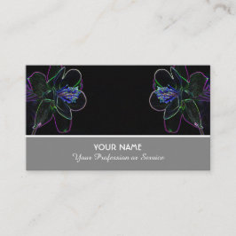 Neonbloemige romance voor tuinders en bloemisten visitekaartje