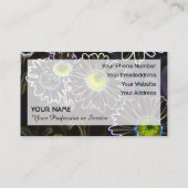 Neonbloemige romance voor tuinders en bloemisten visitekaartje (Achterkant)