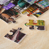 Neonborden in de straten van Hongkong Legpuzzel (Zijkant)