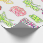  neonborden retro midden eeuw cadeaupapier (Hoek)