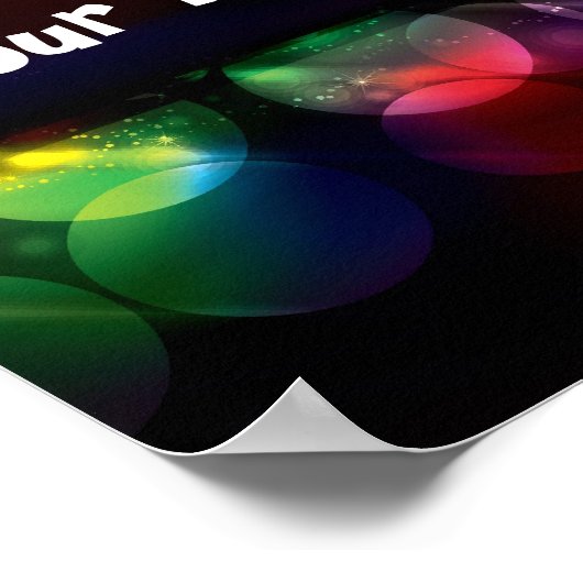  neoncirkellichtachtergrond poster (Hoek)