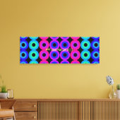 Neoncirkels Canvas Afdruk (Insitu (Woonkamer))