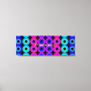 Neoncirkels Canvas Afdruk