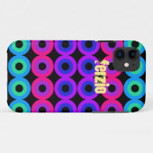 Neoncirkels Case-Mate iPhone Case (Achterkant (horizontaal))