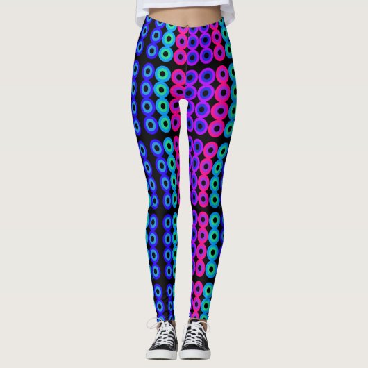 Neoncirkels Leggings (Voorkant)