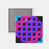 Neoncirkels Magneet (Voorkant / Achterkant)