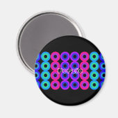 Neoncirkels Magneet (Voorkant / Achterkant)