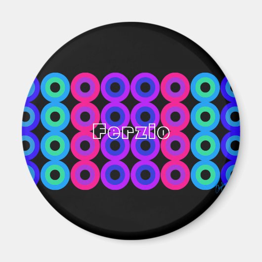 Neoncirkels Magneet (Voorkant)
