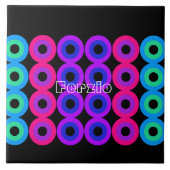 Neoncirkels Tegeltje (Voorkant)