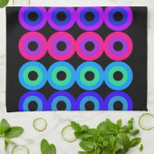 Neoncirkels Theedoek (Gevouwen)