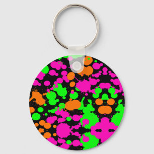Neoncore Paint Splatter Sleutelhanger