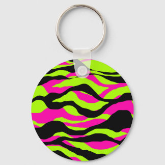 Neoncore Tricolor Dierenprint Zebra Sleutelhanger