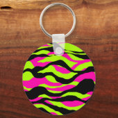 Neoncore Tricolor Dierenprint Zebra Sleutelhanger (Voorkant)