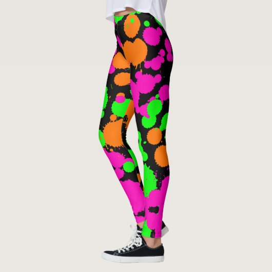 Neoncore verf splatter leggings (Links)